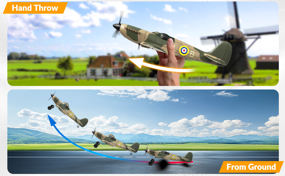 RC Planes for Adults Kids Beginners, 3 Channel RC Airplane with 2.4GHz 6-axis Gyro Stabilizer, RTF,Easy to Fly