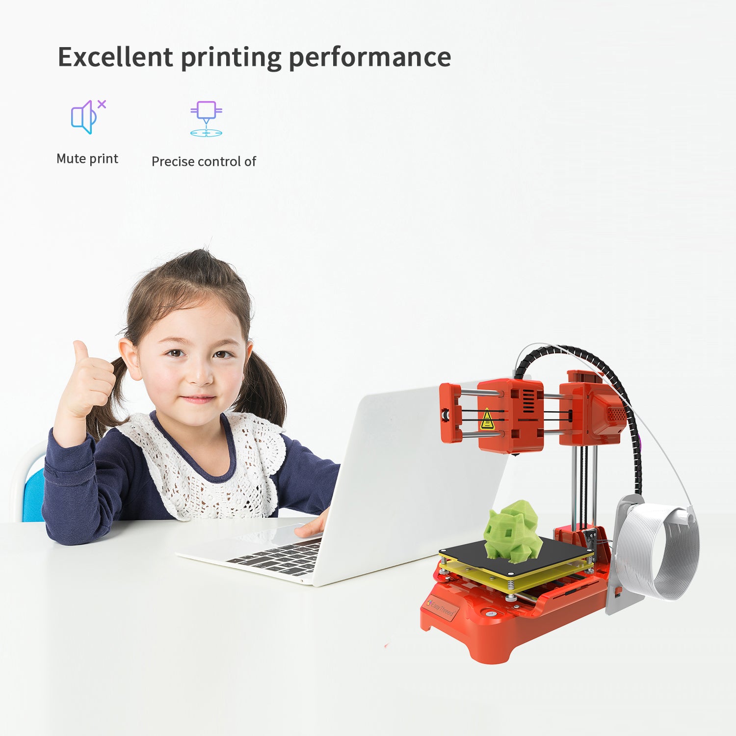 Easythreed 3D Printer K7 Easy Use One-click Print Mainboard Magnetic Build Platform Desktop Mini Printer K9 Beginner Kids Gift