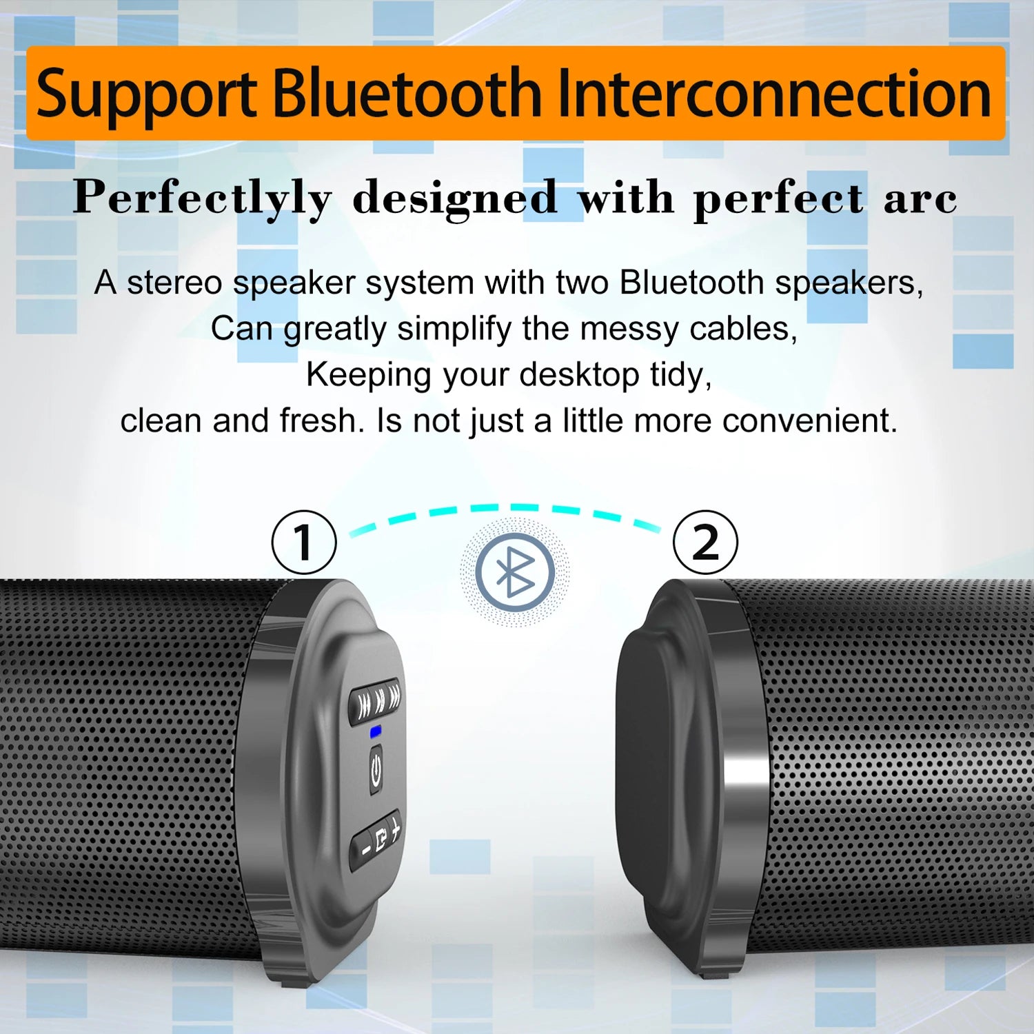 2024 Soundbar Sound Wireless Bluetooth Car Computer Speaker Stereo Tv Home Theater Sombar For 3.5mm Output PC