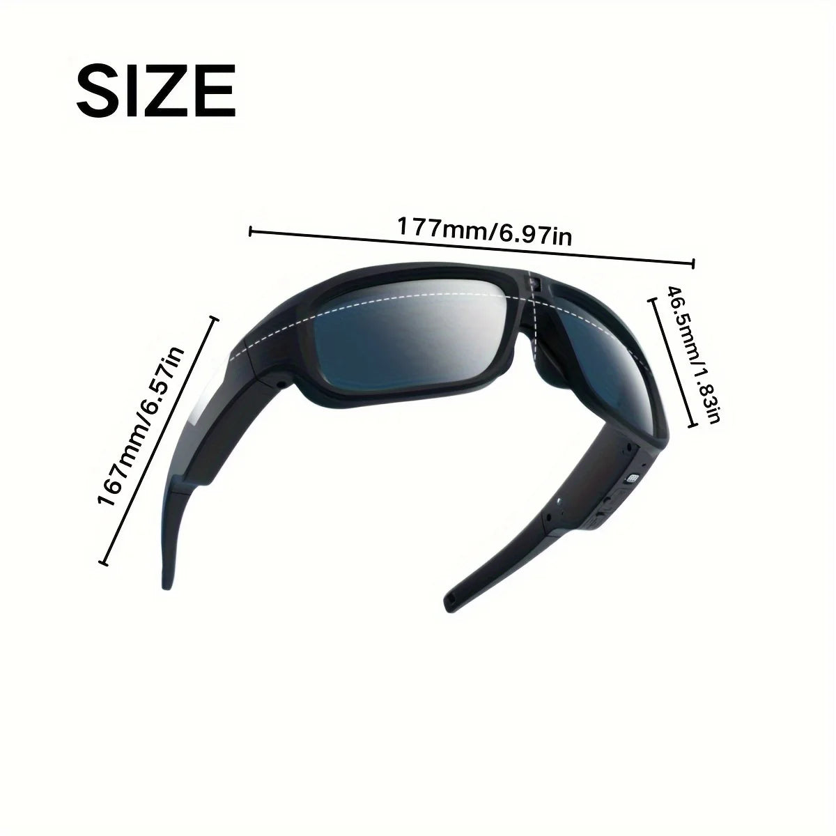 4K Video Glasses HD Smart Glasses Sports Outdoor Portable Motorcycle And Bicycle Recorder Camera 2hour Video Recording Time