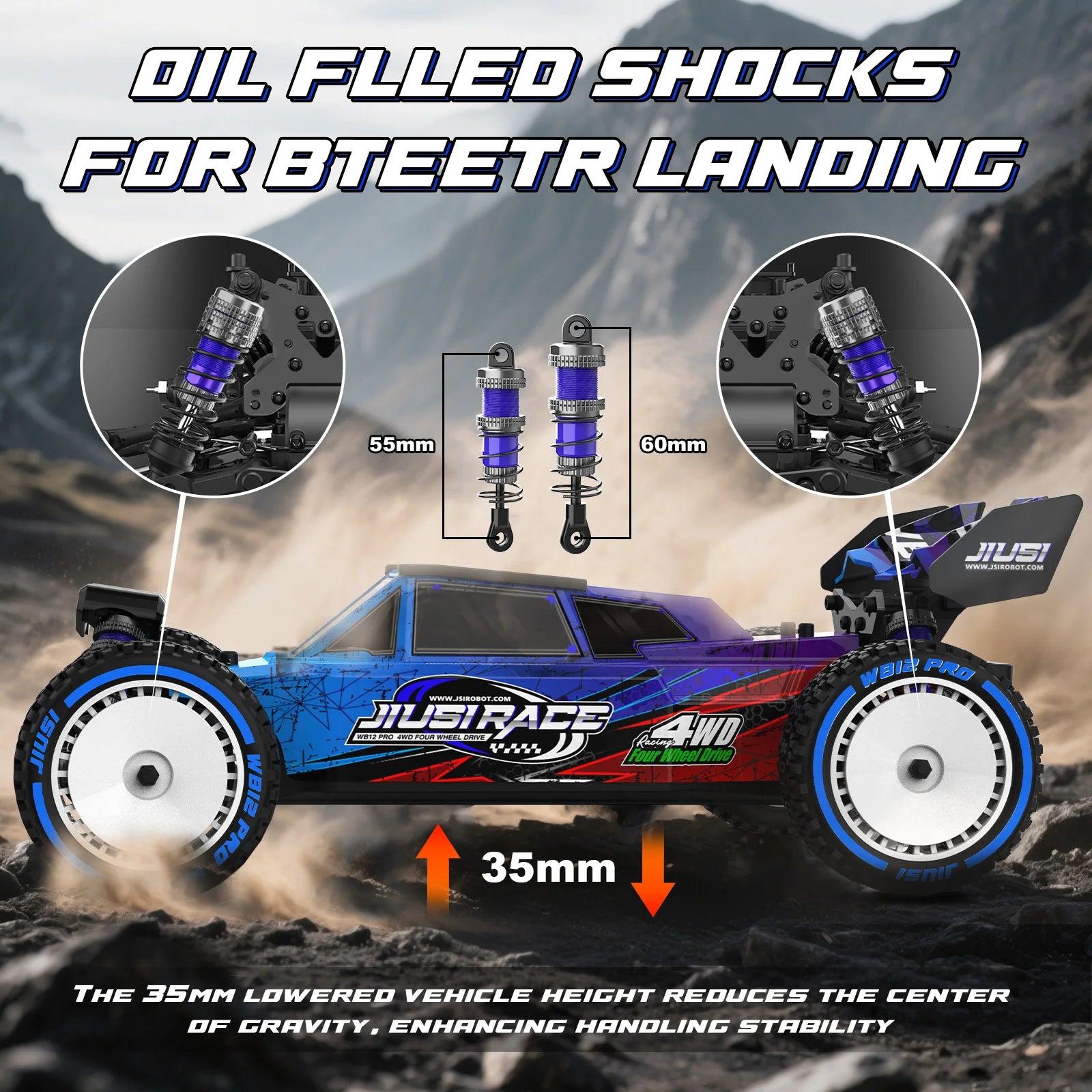 WB12 PRO 1/12 JIUSI Racing Car 80KM/H Brushless Remote Control Car High Speed Competitive Off-road 4WD RC Car Toys As Gift