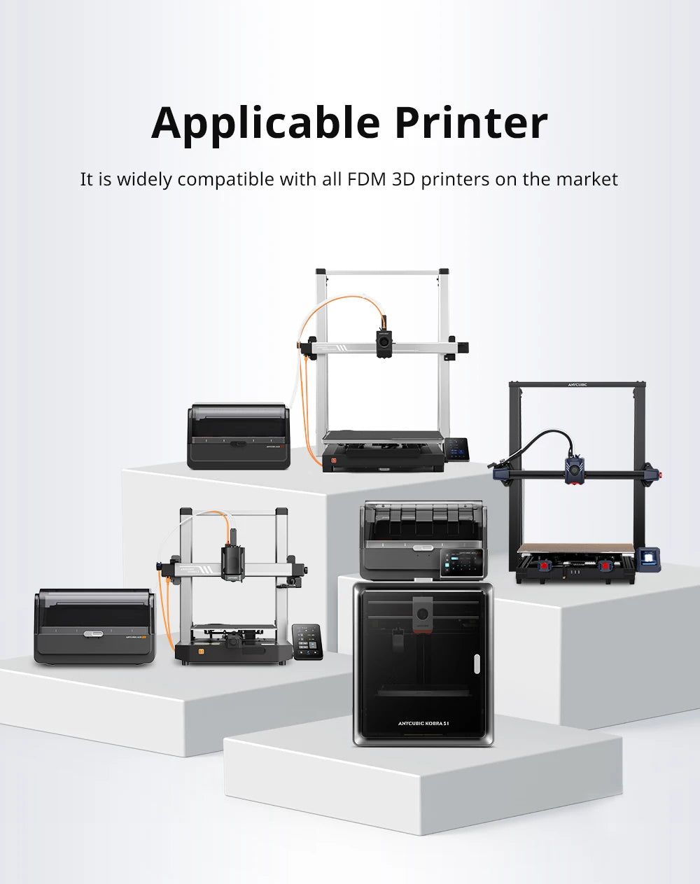 ANYCUBIC 5KG PLA Filament For FDM 3D Printer 1.75mm Eco-friendly 3D Printing Material Failment For Kobra S1C K3C EU US Warehouse