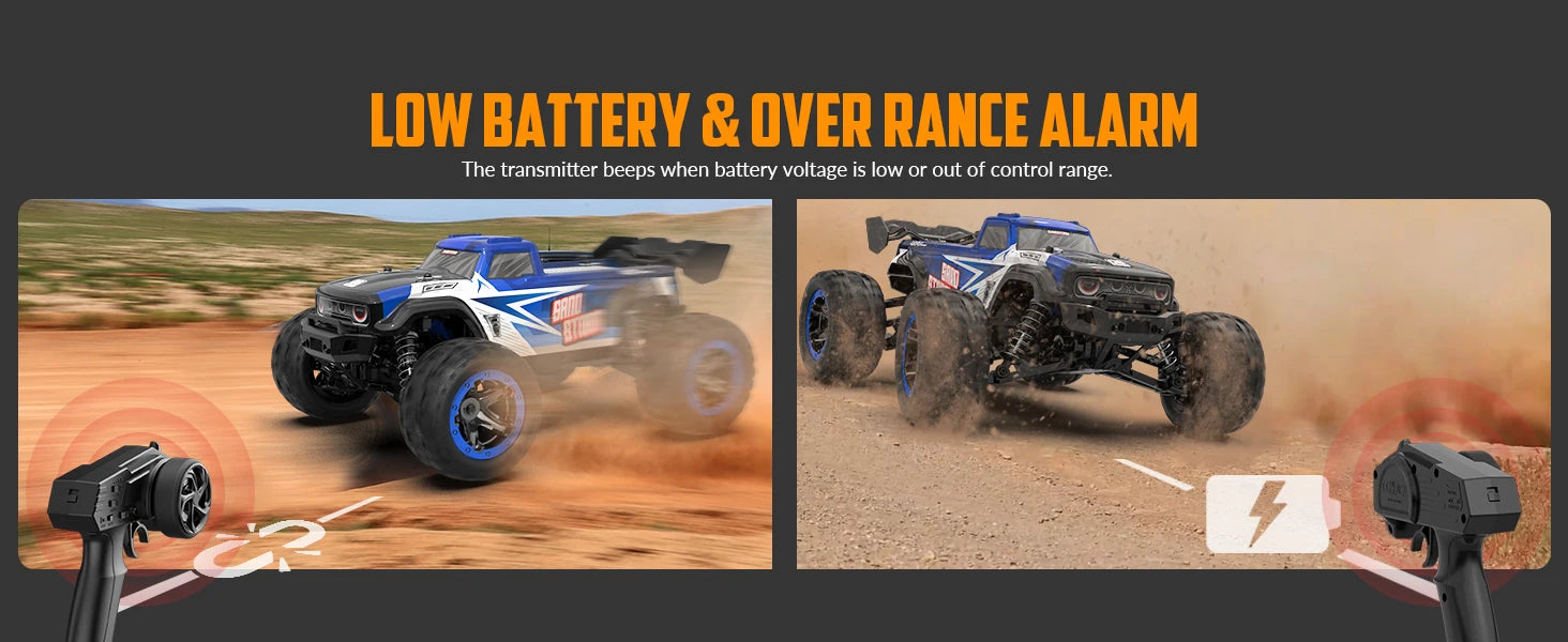RACENT RC Truck 1:16 4x4 All Terrain RC Car 40KPH High Speed Remote Control Cars Off-Road Monster Truck for Boys