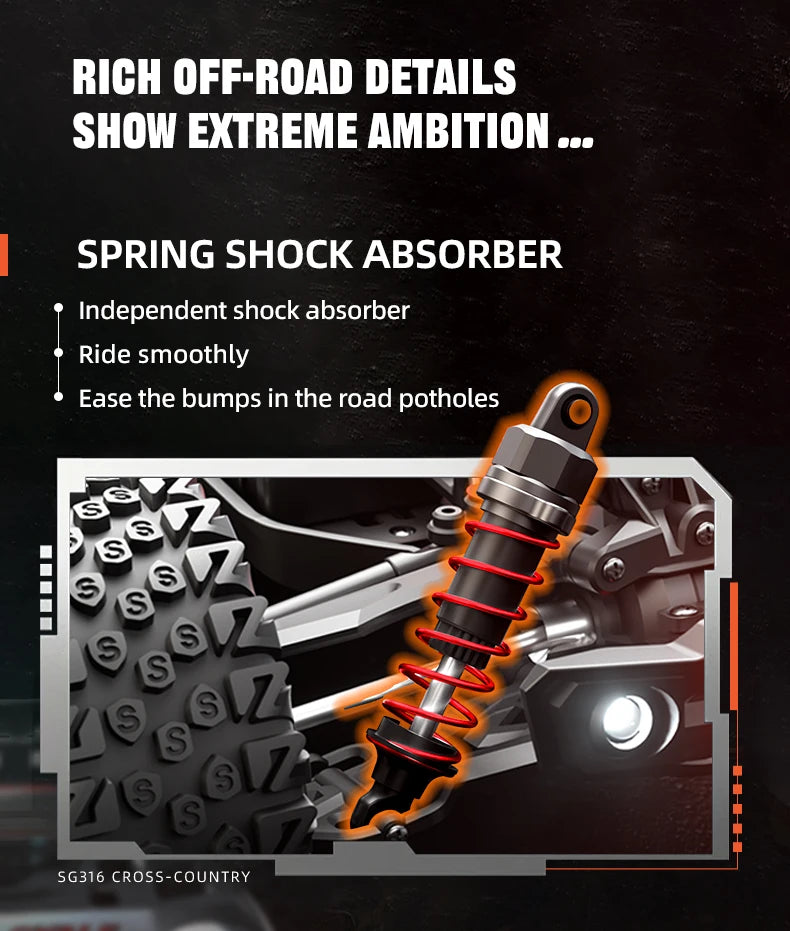 SG116 MAX 1:16 High Speed Drift Racing Car 80KM/H Brushless Motor 4WD SG316 MAX RC Off Road Car Monster Trucks Toy For Kids Gift