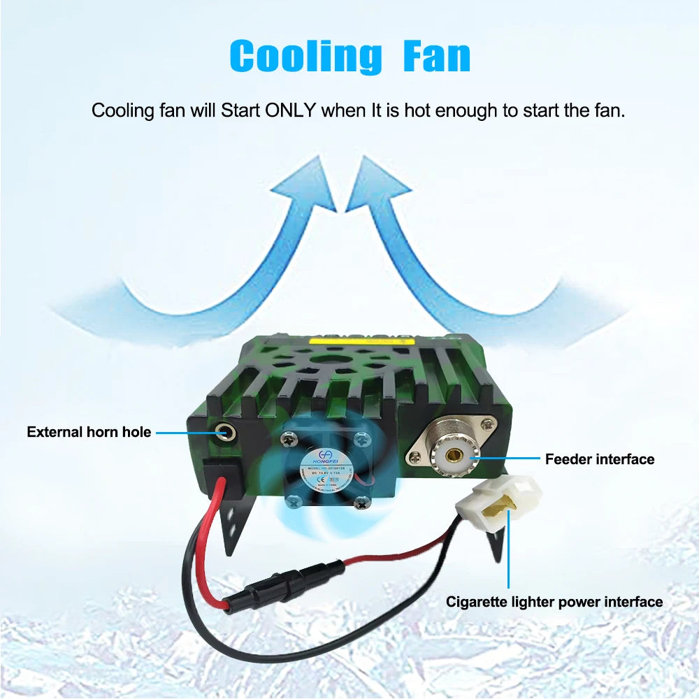 QYT KT8900 25W Mini Radio UV Transceiver DTMF Mobile Radio kt-8900 Dual Band 144&430MHz Walkie Talkie