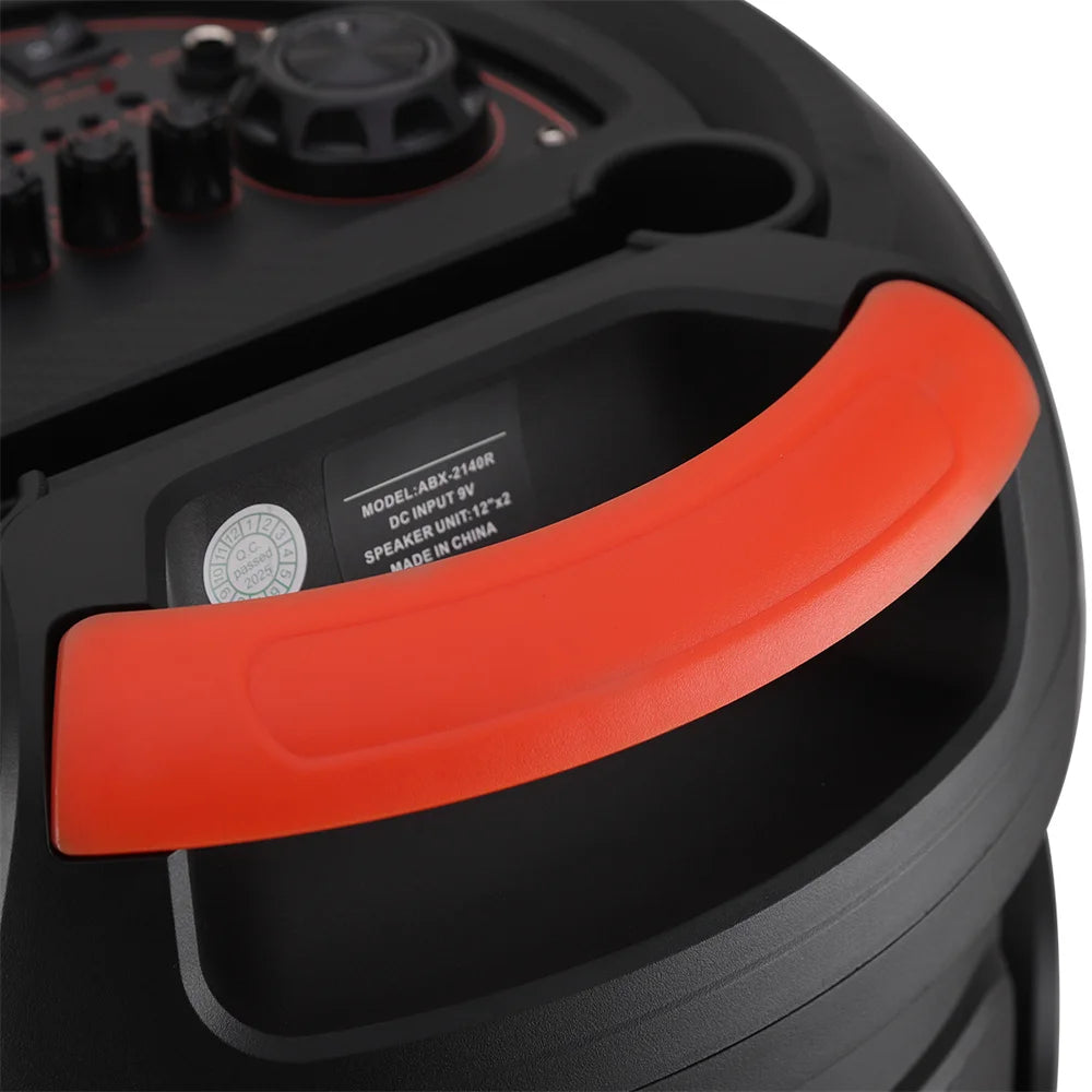 Dual 12" Bluetooth Speaker Loudest/Massive Big Party Boombox Portable Speaker Wireless Subwoofer