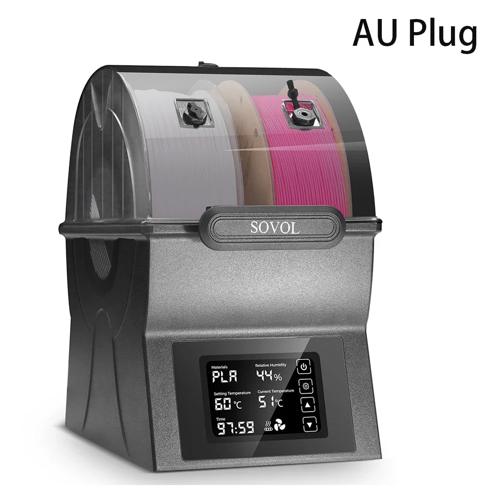 Sovol Filament Dryer SH02 Dry Box Filament Sealed Storage Box 3D Printer Spool Holder with PTC Heater Filament Dehydrator
