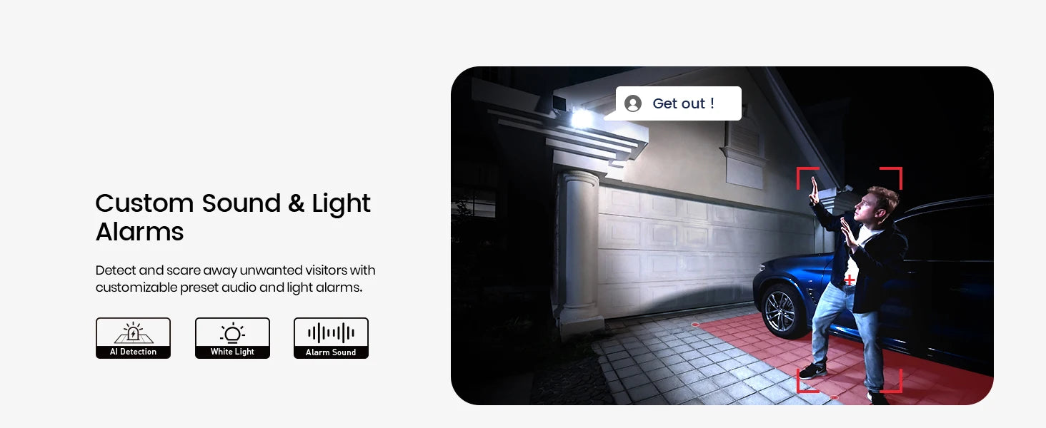 AOSU 100% Wire-free 3MP Wifi Solar Camera 4/8/12 pcs Outdoor Built-in Battery Security Camera Night Vision 2-Way Audio CCTV Cam