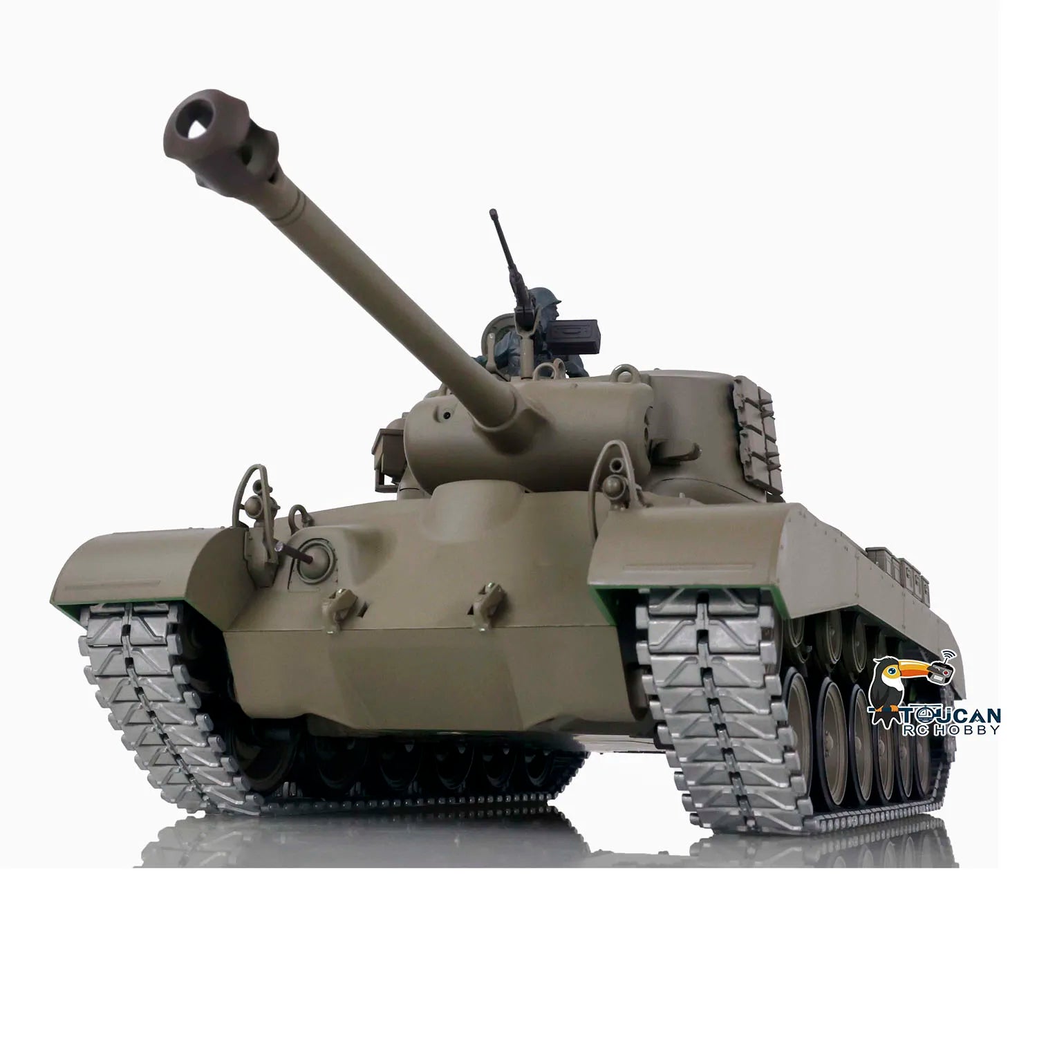US Stock Henglong 1/16 7.0 Upgraded M26 Pershing RTR RC Tank 3838 Metal Tracks High Performance War Themed Toy Models TH17304