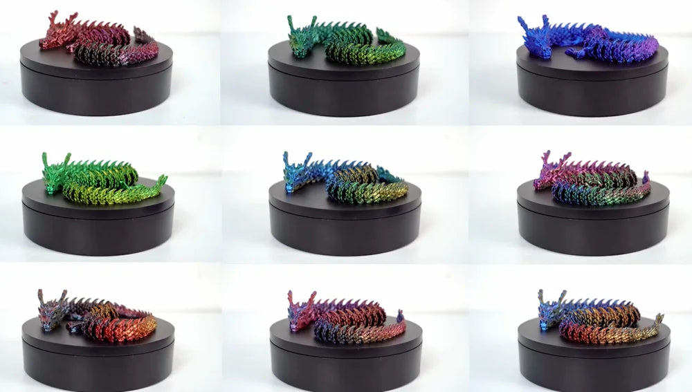 KINGROON 5KG Silk Tricolor PLA Filament 1.75mm, Three-colour Coextrusion 3D Printing Material, New Color Change, 5Roll 1kg/Spool