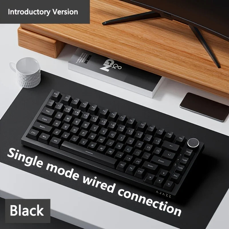 GB Tri-Mode Gaming Mechanical Keyboard 82 Key Bluetooth 2.4GHz Wireless Gamer Keyboard Custom Gasket for Pc Laptop