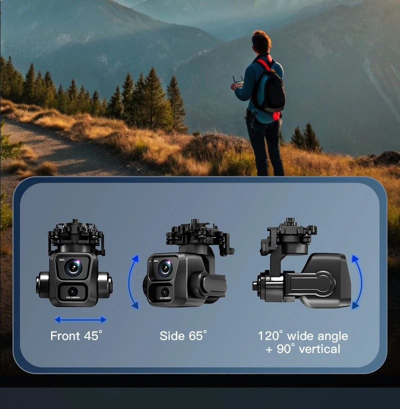 5.5 inch KF100 MAX Large Screen RC Professional GPS Drone With 4K HD Camera 3-Axis Gimbal Brushless For Fishing Drone