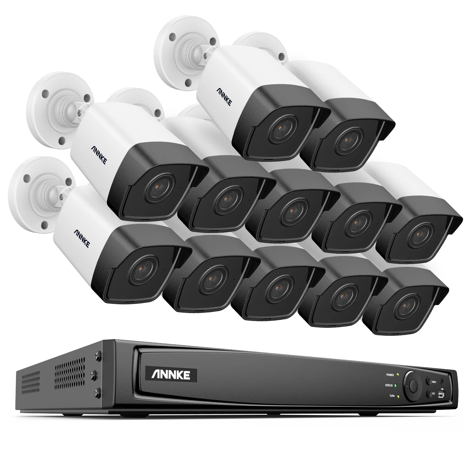 16CH 5MP POE NVR Kit Security Camera System Two Way Audio H.265+ 5MP IP Camera 4K NVR Outdoor CCTV Video Surveillance Set