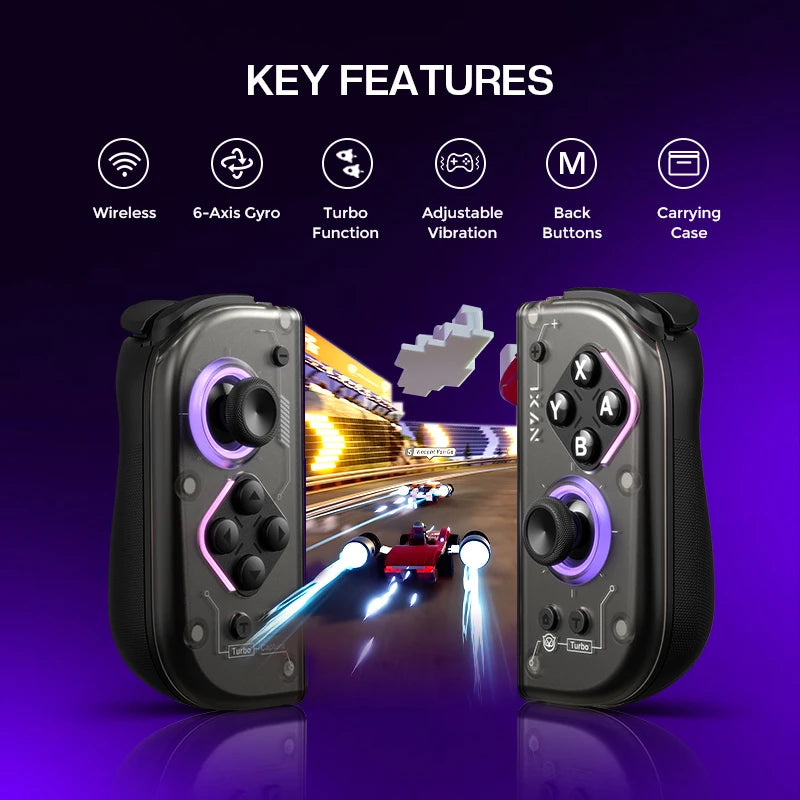 2 Hyperion Wireless Game Controller Dual Hall Joycon Gamepad for NintendoSwitch2/Switch OLED/Switch Lite Controller
