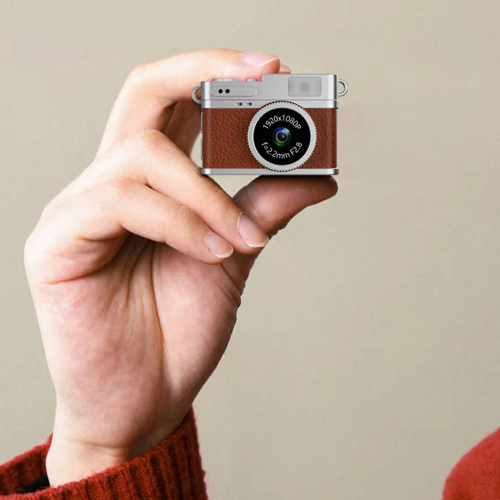 Mini Camera 1080P Pocket Video Recorder with LED Flash Light Portable Small Camera for Travel Gift for Kids Students