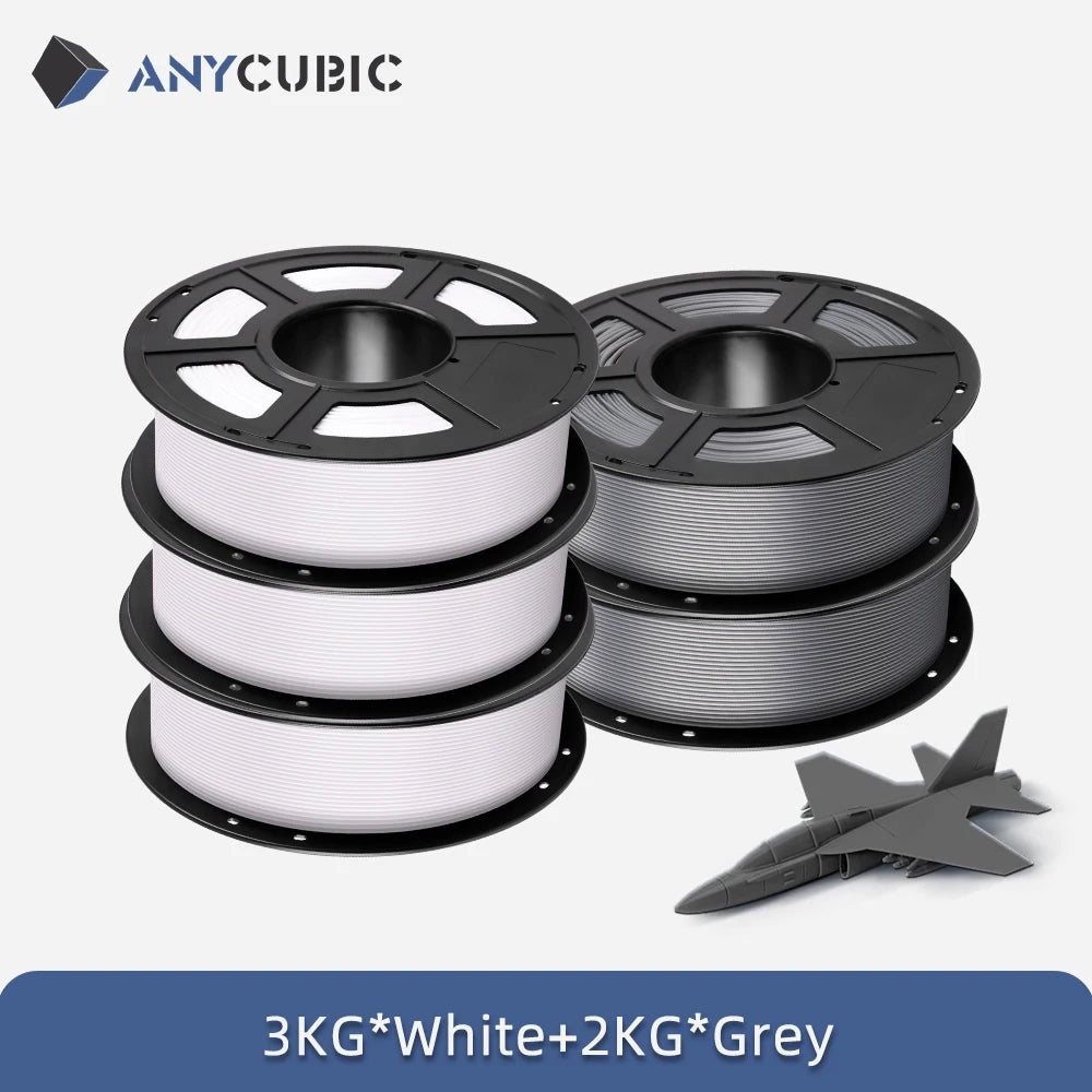 ANYCUBIC 5KG PLA Filament For FDM 3D Printer 1.75mm Eco-friendly 3D Printing Material Failment For Kobra S1C K3C EU US Warehouse