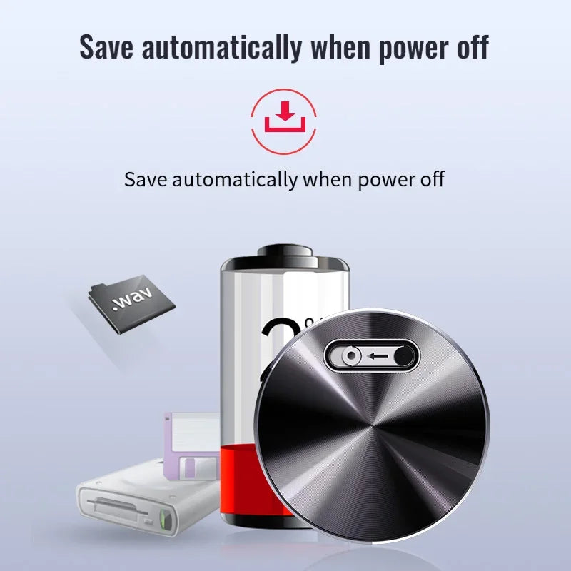 Built-in Magnet Mini Voice Activated Recorder Small Digital Audio Recording Device Sound Dictaphone STTWUNAKE