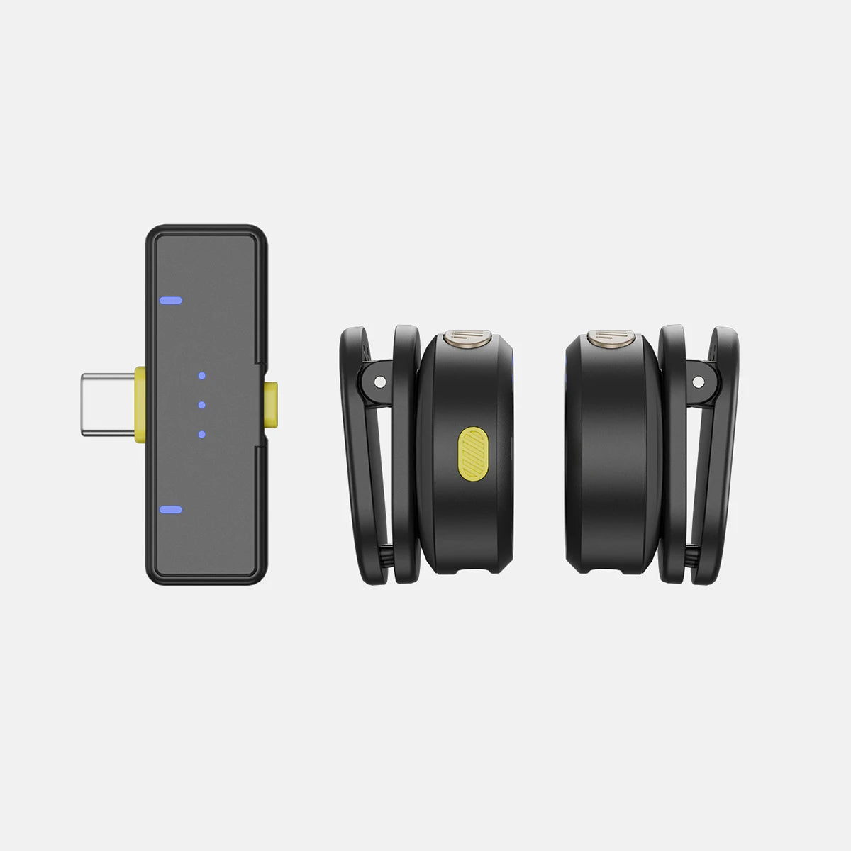 Wireless Lavalier Microphone 200m Pickup 32 Hours Recording For iPhone 15 14 13 /Android/Youtube/Live Streaming Record Interview