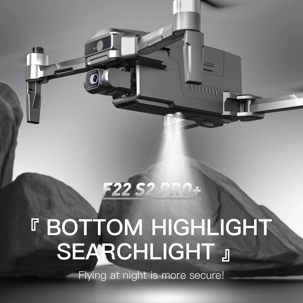 F22 S2 XR PRO+ GPS Professional Drone With 4K EIS Camera Obstacle Avoidance Drones 2Axis Stabilized Gimbal 6KM RC Quadcopter