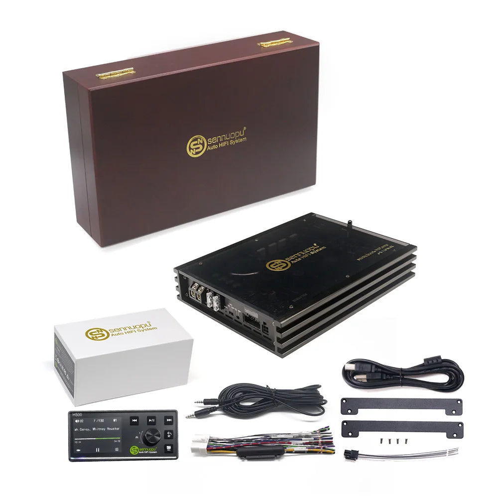 Sennuopu X680 8 Channels DSP Automotive Sound for Car 4 Channel Amp Car Sound Amplifier Digital Audio Processor with Bluetooth