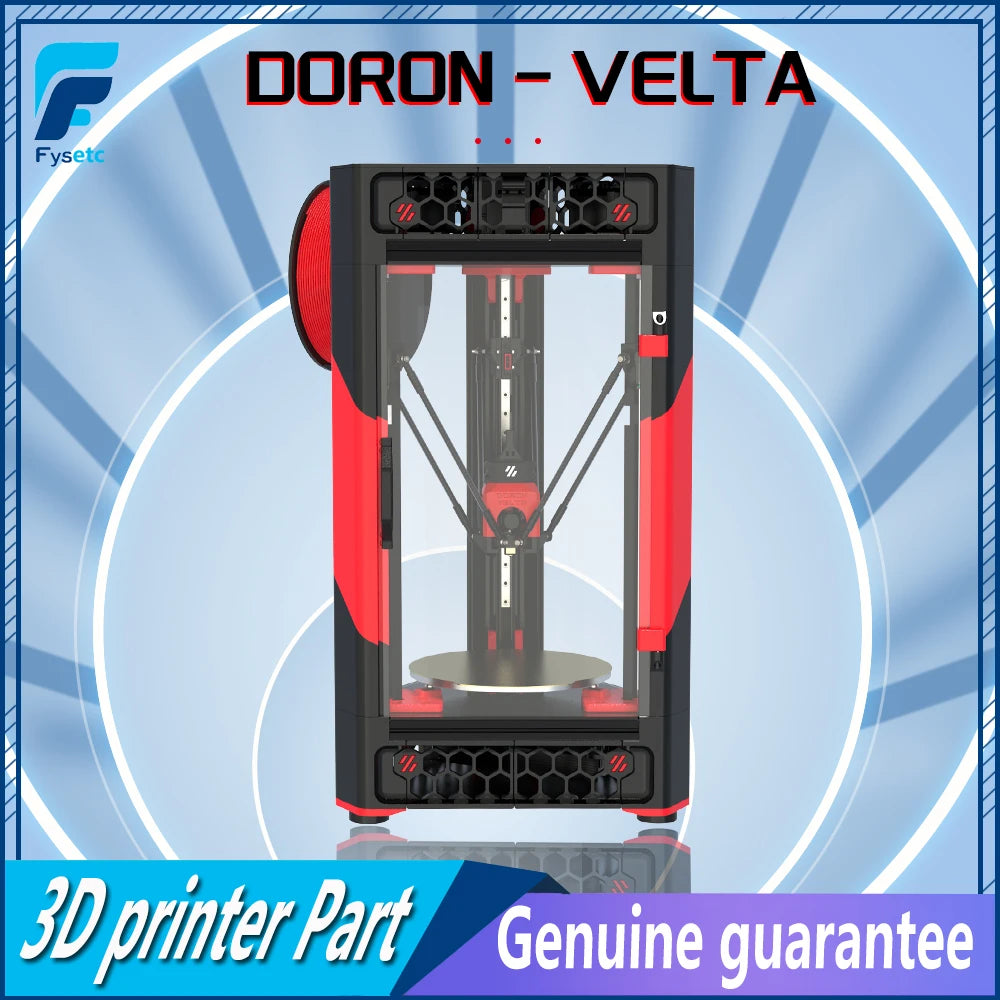 FYSETC Doron Velta Kit 3D Printer DIY Velta Kit with 3D Printing Parts High Speed Quiet Printing High Quality