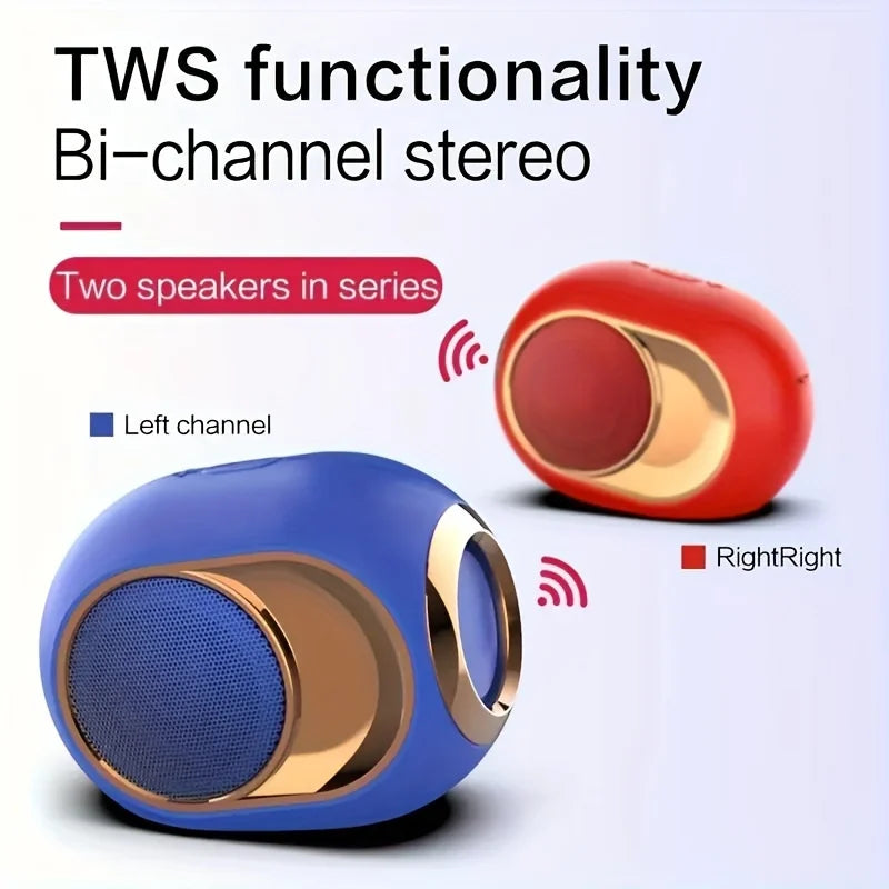 Portable Wireless Speaker Bluetooth Waterproof Speaker TWS Stereo Speaker 3D Bass Speaker with Hands Free Call Audio Accessories