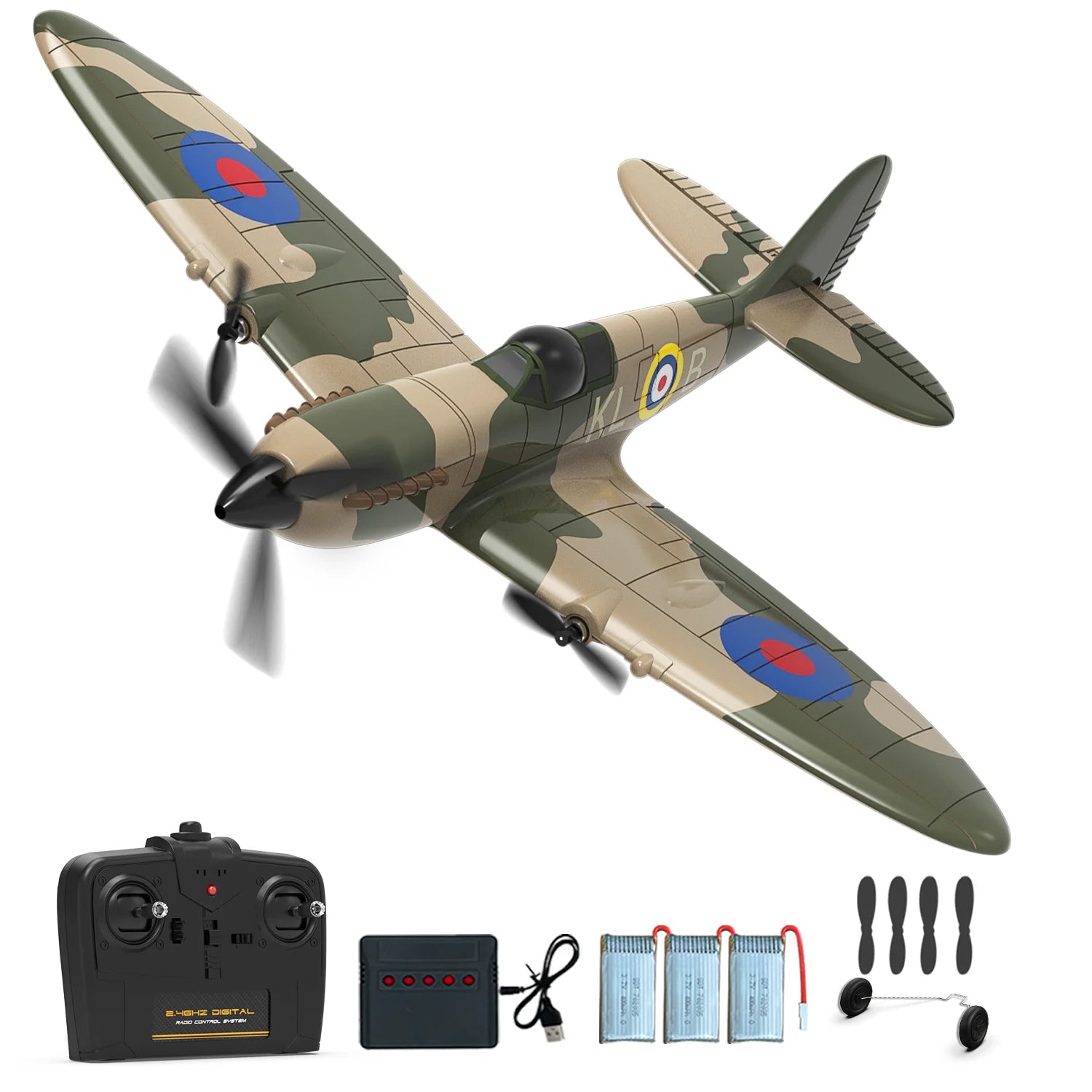 RC Planes for Adults Kids Beginners, 3 Channel RC Airplane with 2.4GHz 6-axis Gyro Stabilizer, RTF,Easy to Fly