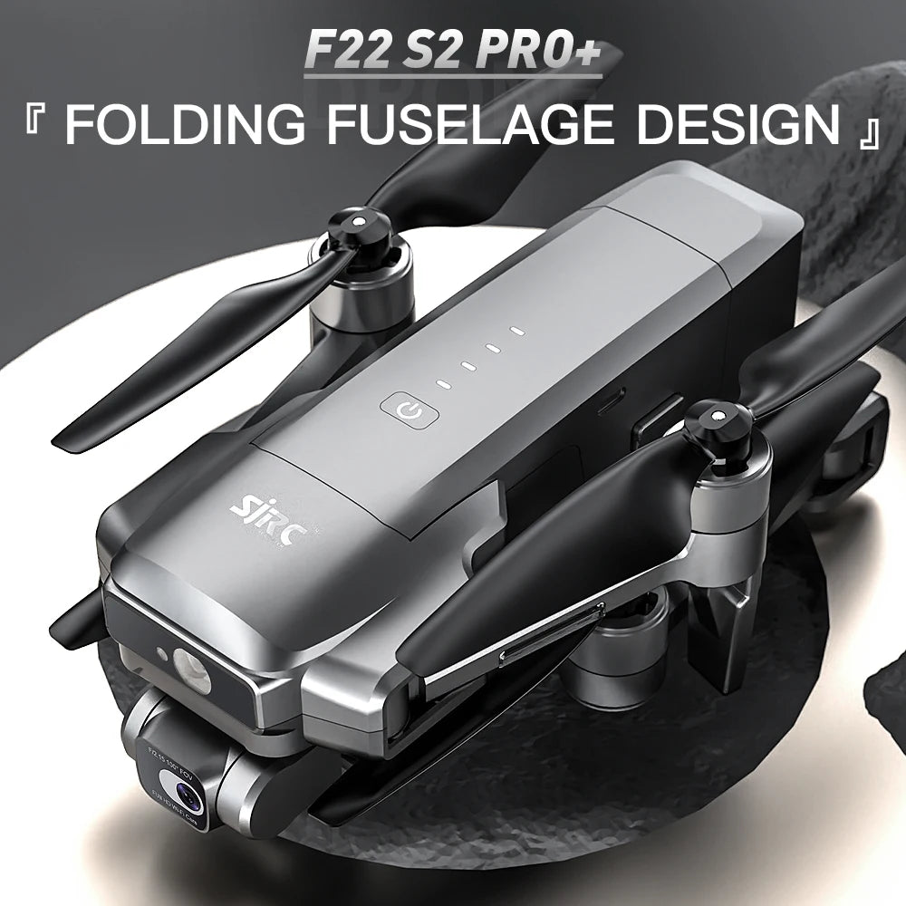 F22 S2 XR PRO+ GPS Professional Drone With 4K EIS Camera Obstacle Avoidance Drones 2Axis Stabilized Gimbal 6KM RC Quadcopter