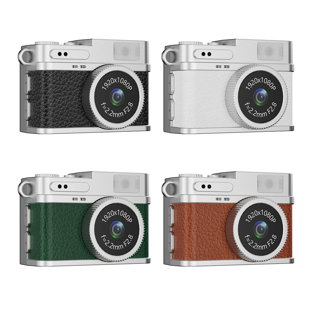 Mini Camera 1080P Pocket Video Recorder with LED Flash Light Portable Small Camera for Travel Gift for Kids Students