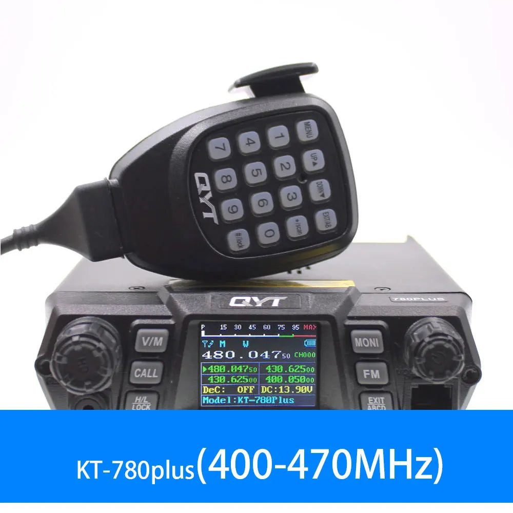 QYT KT-780PLUS Mobile Radio VHF 136-174MHz or UHF 400-480MHz 100W /75W Walkie Talkie KT780PLUS Transceiver