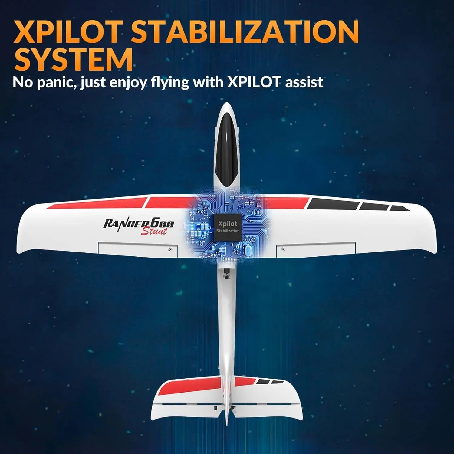 VOLANTEXRC RC Planes for Adults,4-CH Remote Control Airplane glider with 3 Flight Modes,One-Key Stunts,23.6*18.1 inches,White