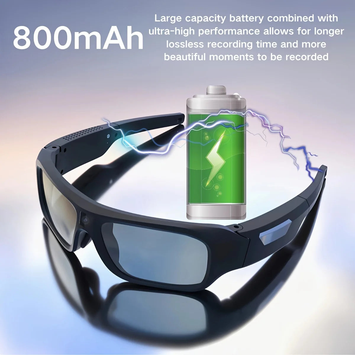 4K Video Glasses HD Smart Glasses Sports Outdoor Portable Motorcycle And Bicycle Recorder Camera 2hour Video Recording Time