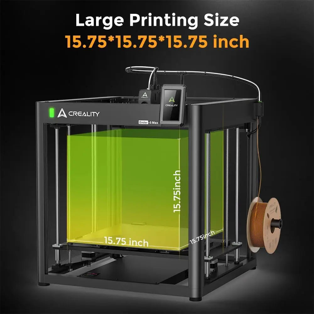 Creality Ender 5 Max 3D Printer with 700mm/s Max Printing Speed 36-Point Auto Leveling 300℃ High Temp Precise Linear Rail
