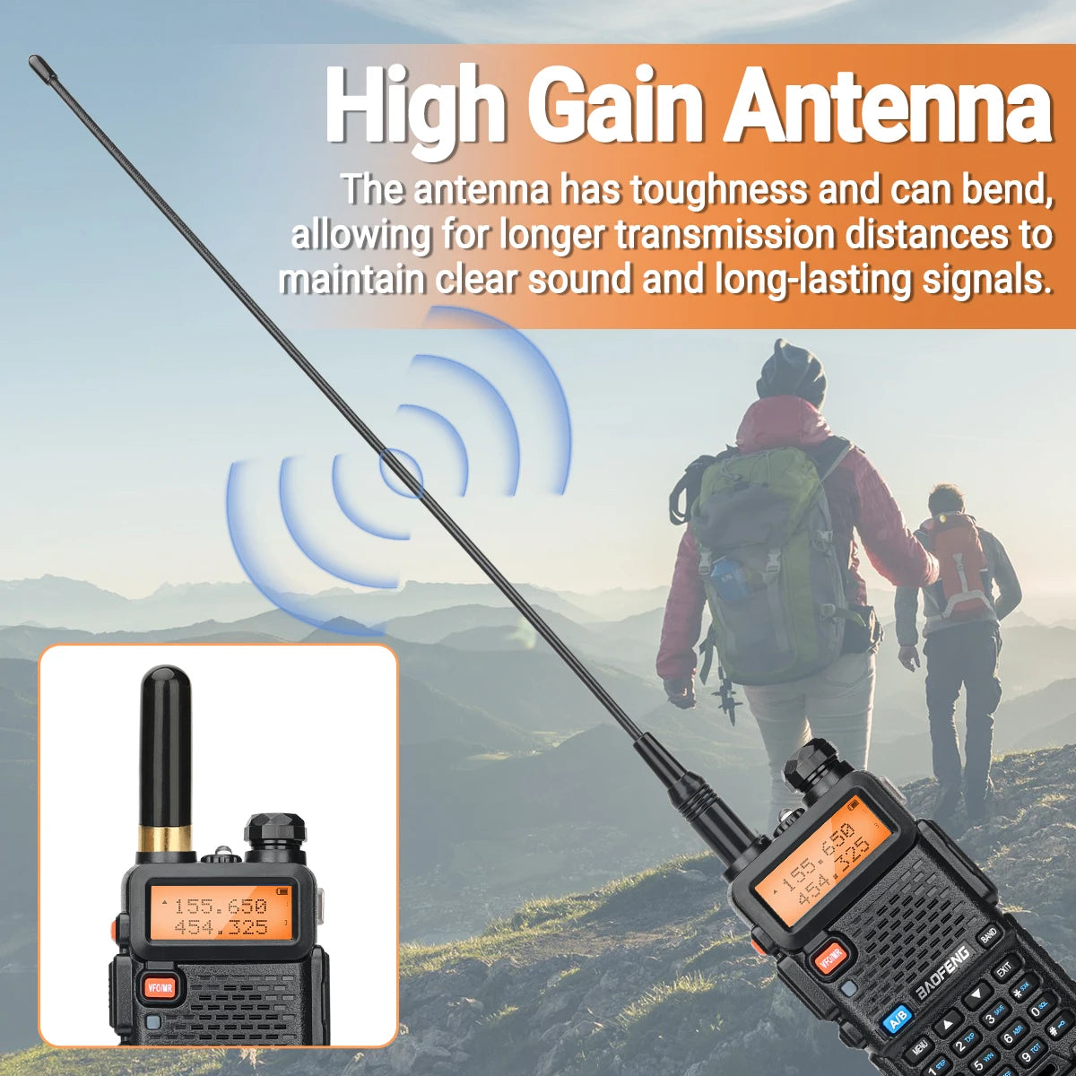 2X M-5R 8W Walkie Talkie 3800mAh Battery Multi Band AM Type-C USB Copy Upgraded UV-5R UV5R Long Range Two Way Ham Radio