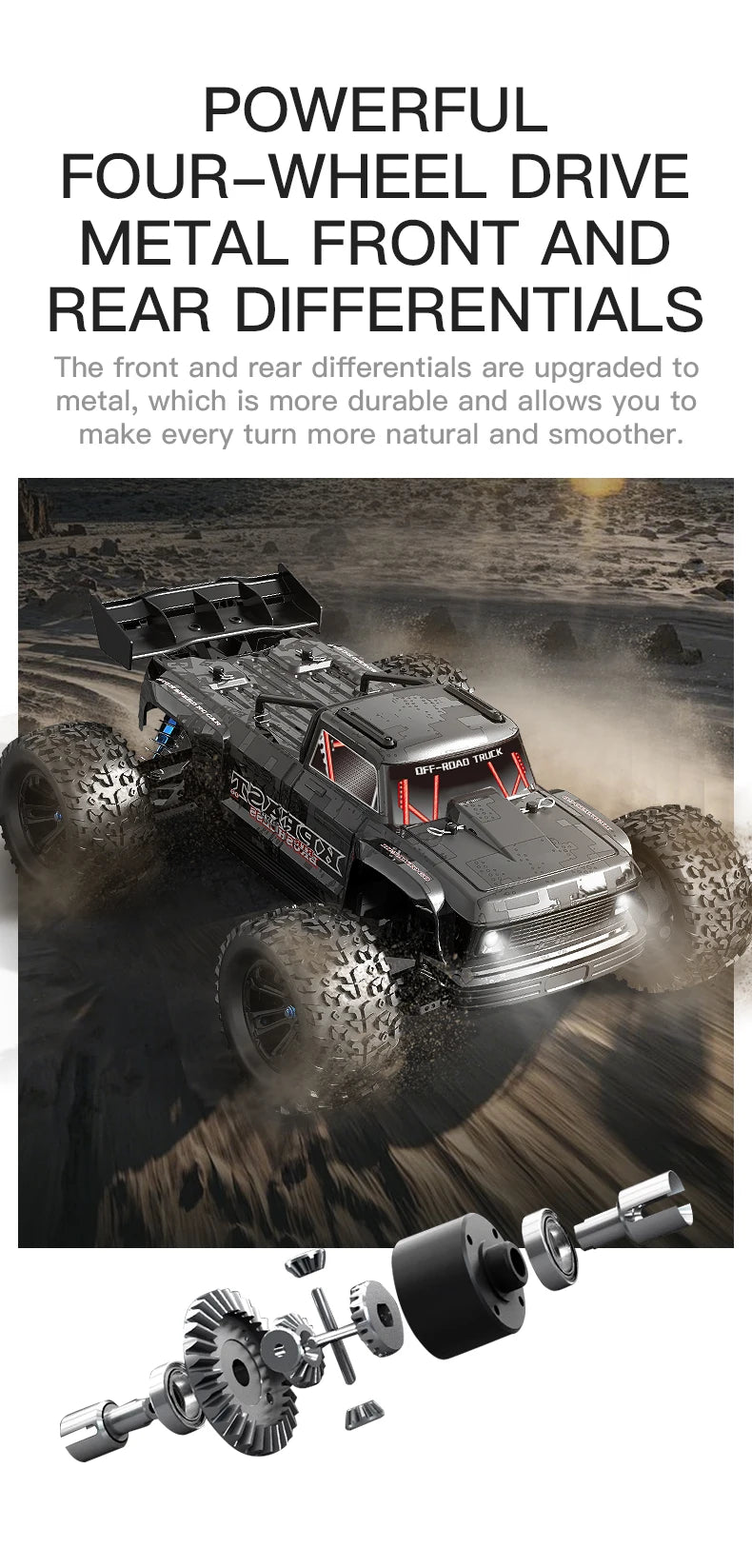 KF16 1:12 High Speed Drift Racing 70KM/H Brushless Motor 4WD 3S 3200mah RC Off Road Car Monster Trucks Toys for For Kids Gifts