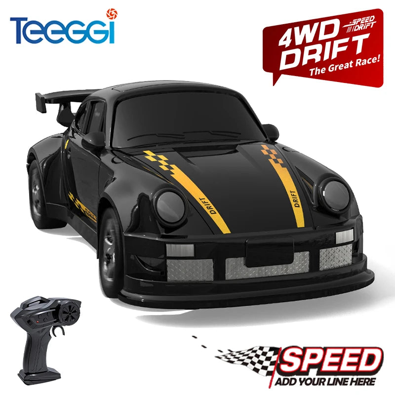 1/64 2.4G High speed Drift Rc Car 4WD Remote Control Car Four Wheel Drive Radio Controlled Mini GTR Racing Model Boy Toy GiftS