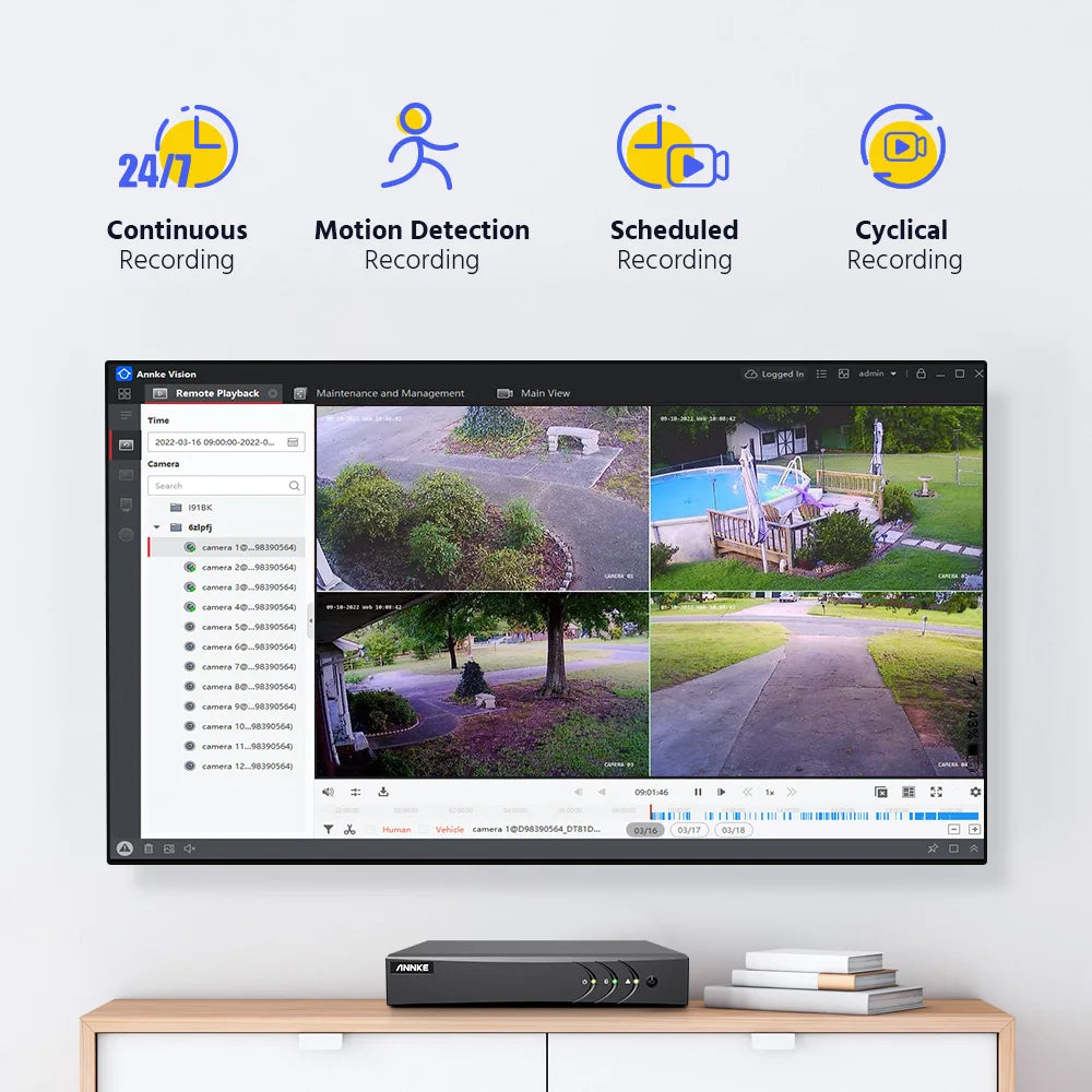 8CH CCTV Camera Video Surveillance Kit 5MP DVR Smart IR Security Camera Waterproof Night Vision Motion Detection System