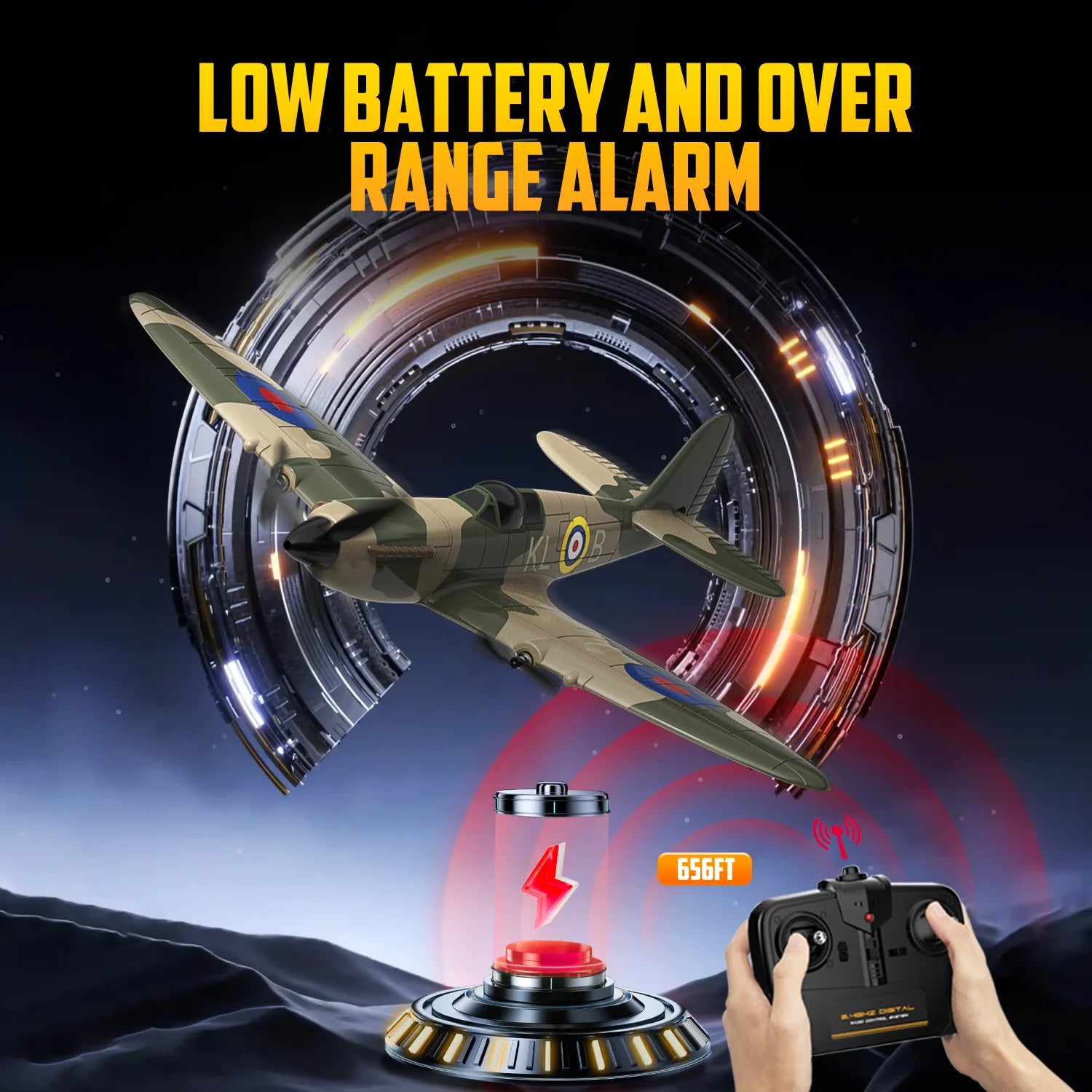 RC Planes for Adults Kids Beginners, 3 Channel RC Airplane with 2.4GHz 6-axis Gyro Stabilizer, RTF,Easy to Fly