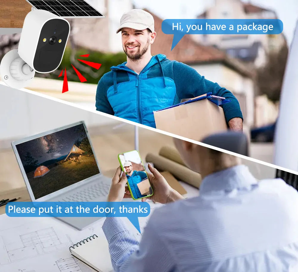 5MP HD Surveillance Solar Camera Wireless WiFi Security Battery Powered IP Camera Home Survalance Protection Rechargeable ICsee