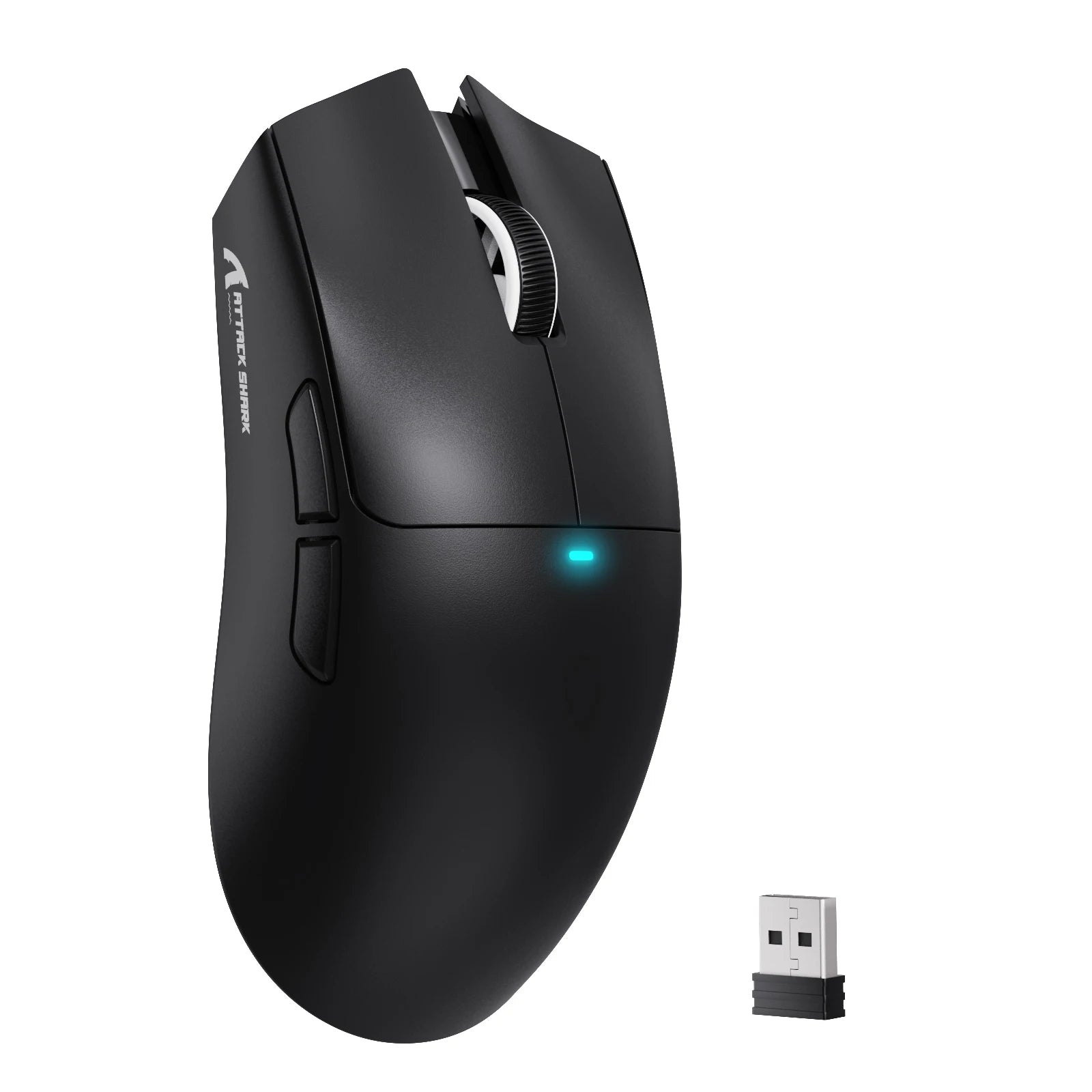 Lightweight Wireless Gaming Mouse, Tri-Mode 2.4G/USB-C Wired/BT, 22K DPI, PAW3311 Optical Sensor, 59g, 5 Prog