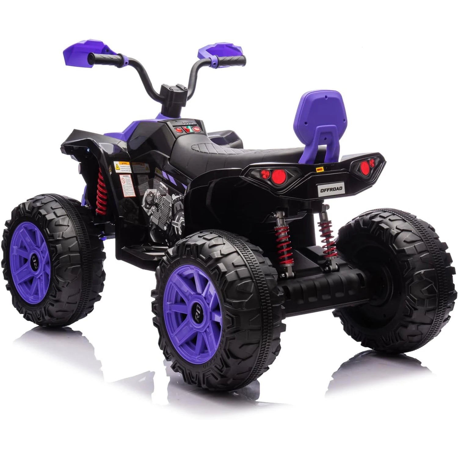 24V Kids Electric ATV 4-Wheeler 800W Dual Motor w/Parent Remote Control Bluetooth/MP3/USB Spring Suspension & Knee Pads