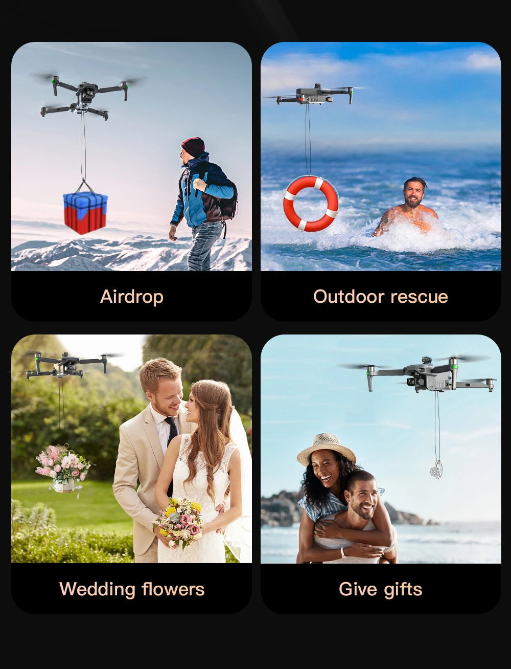 ZLL SG909 MAX GPS Drone With 4K Camera 6KM Touch Screen RC Profesional Drone 360° obstacle avoidance Foldable RC Quadcopter