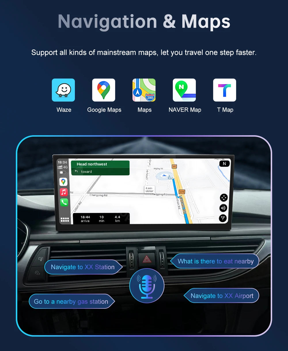 12.3'' Touch Screen Multimedia Display for Audi A6 A7 3G MMI HN+ RMC MHI2011-2018 with Airplay Wireless Carplay And Android Auto