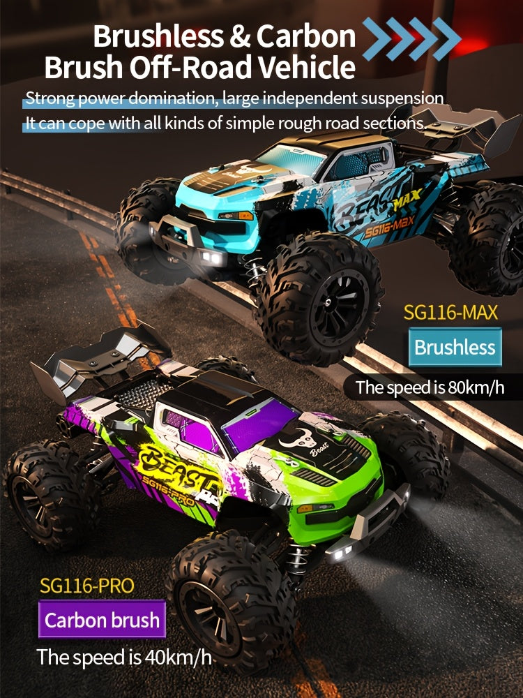 New Remote Control Toy Brushless 4WD Remote Control Car 80KM/H Professional Racing 2.4G High Speed Off-Road Drift Car, Valentine'S Day Gift, The Best Gift