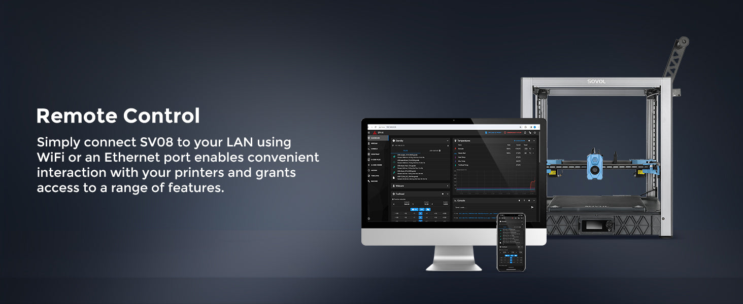 Sovol SV08 Core-XY 3D Printer Open Source, Max 700mm/s High Speed 3D Printers with 300℃ Clog-free Hotend and Camera