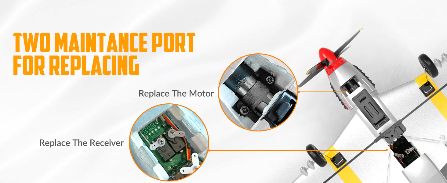 Volantex RC Plane,P-51 Mustang RTF RC Airplane,One-Key Aerobatic, Stable and Safe,Suitable for Outdoor Activity and gifts