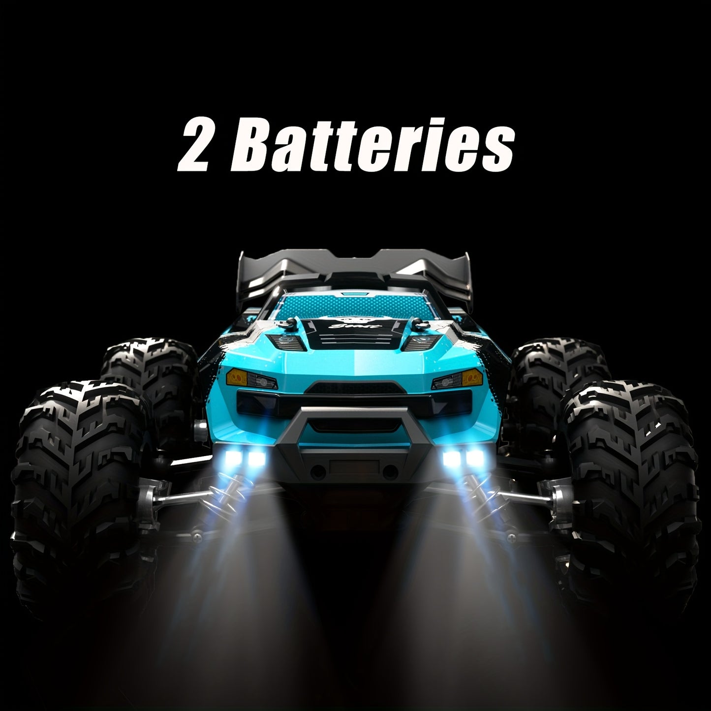 ZHUOYOU 1:16 4WD Off Road High Speed RC Car with Head-up Wheel, 70KM/H Racing Drifting Vehicle, RC390 Motor, 2.4Ghz Remote Control, Supports Cars Racing Together, LED Lights, All Terrain Application, Racing Vehicle, Offroad D