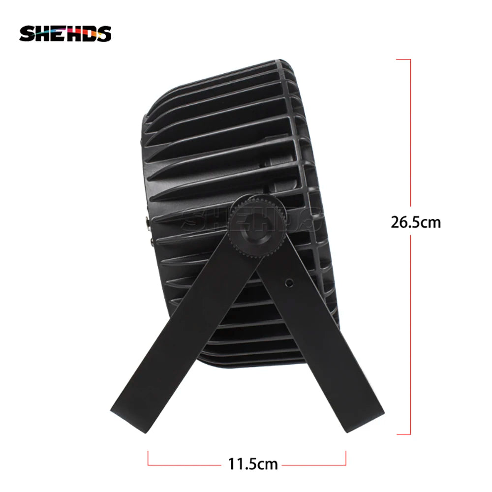 SHEHDS 4PCS Aluminum Alloy LED Flat Par 18x12W RGBW/18x18W RGBWA+UV LED Lighting DMX512 Disco Professional Stage DJ Equipment