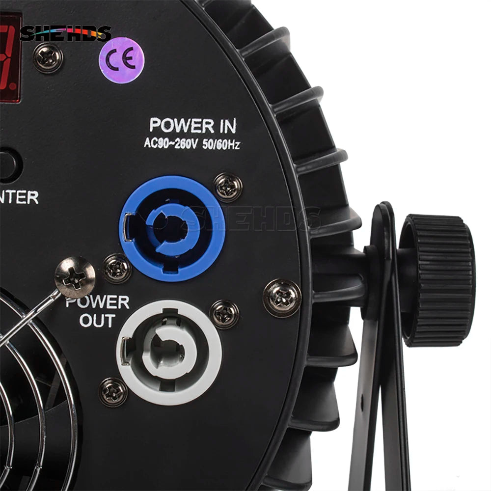 SHEHDS 4PCS Aluminum Alloy LED Flat Par 18x12W RGBW/18x18W RGBWA+UV LED Lighting DMX512 Disco Professional Stage DJ Equipment