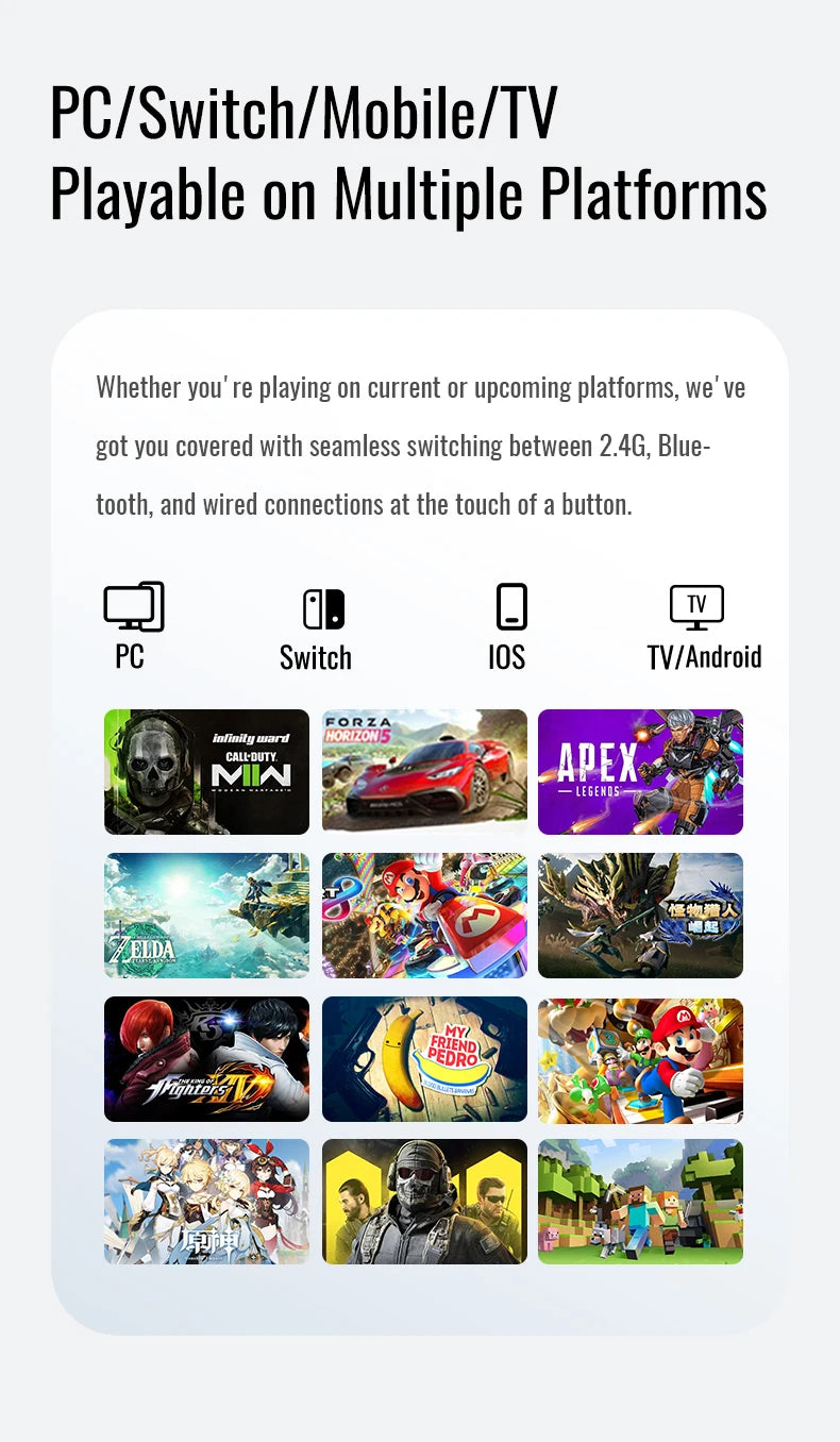 Flydigi Vader 4 Pro Wireless Gaming Controller Athletic Elite Handle Gamepad With Hall Rocker For Nintendo Switch/Android/PC